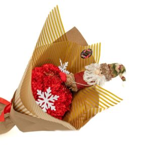 Carnations with gold