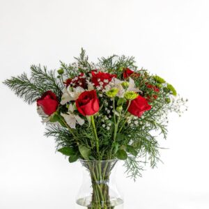 Red and white charm